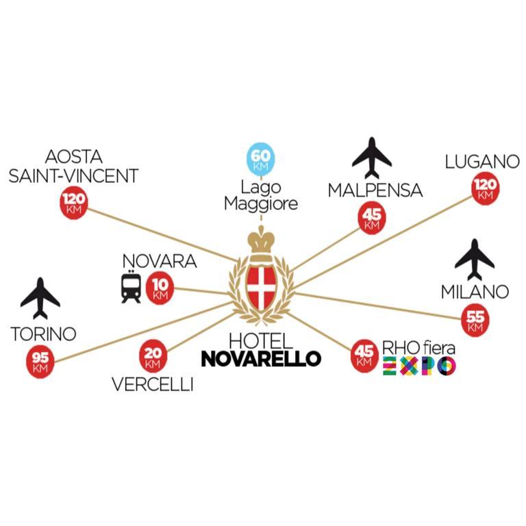 Hotel Novarello Granozzo con Monticello Zewnętrze zdjęcie